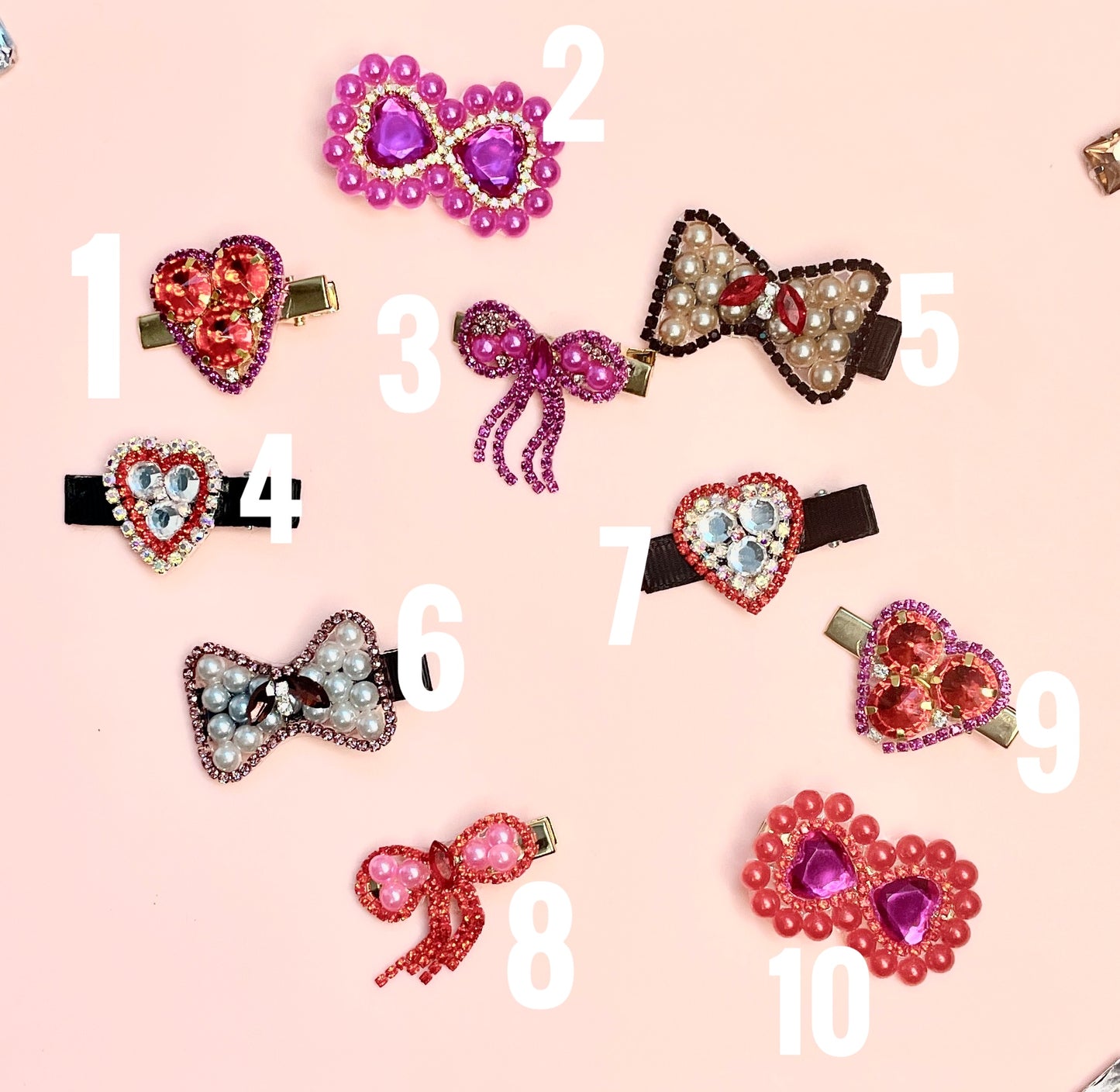 Valentines Day Hair Clips